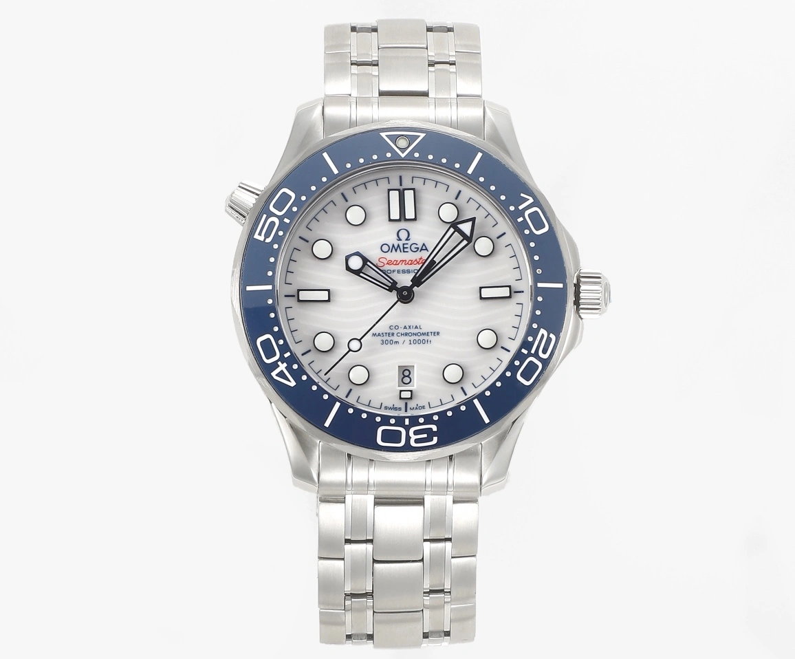 CBD Factory Omega Seamaster Diver 300M 42mm White Dial Blue Bezel (210.30.42.20.04.002) 1:1 Super Clone – DD8800 Movement Durable 222